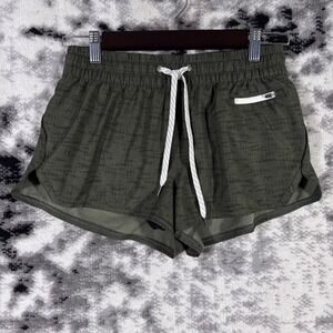 Vuori Clementine Short Womens Size Small Dark Green Drawstring Performance Run